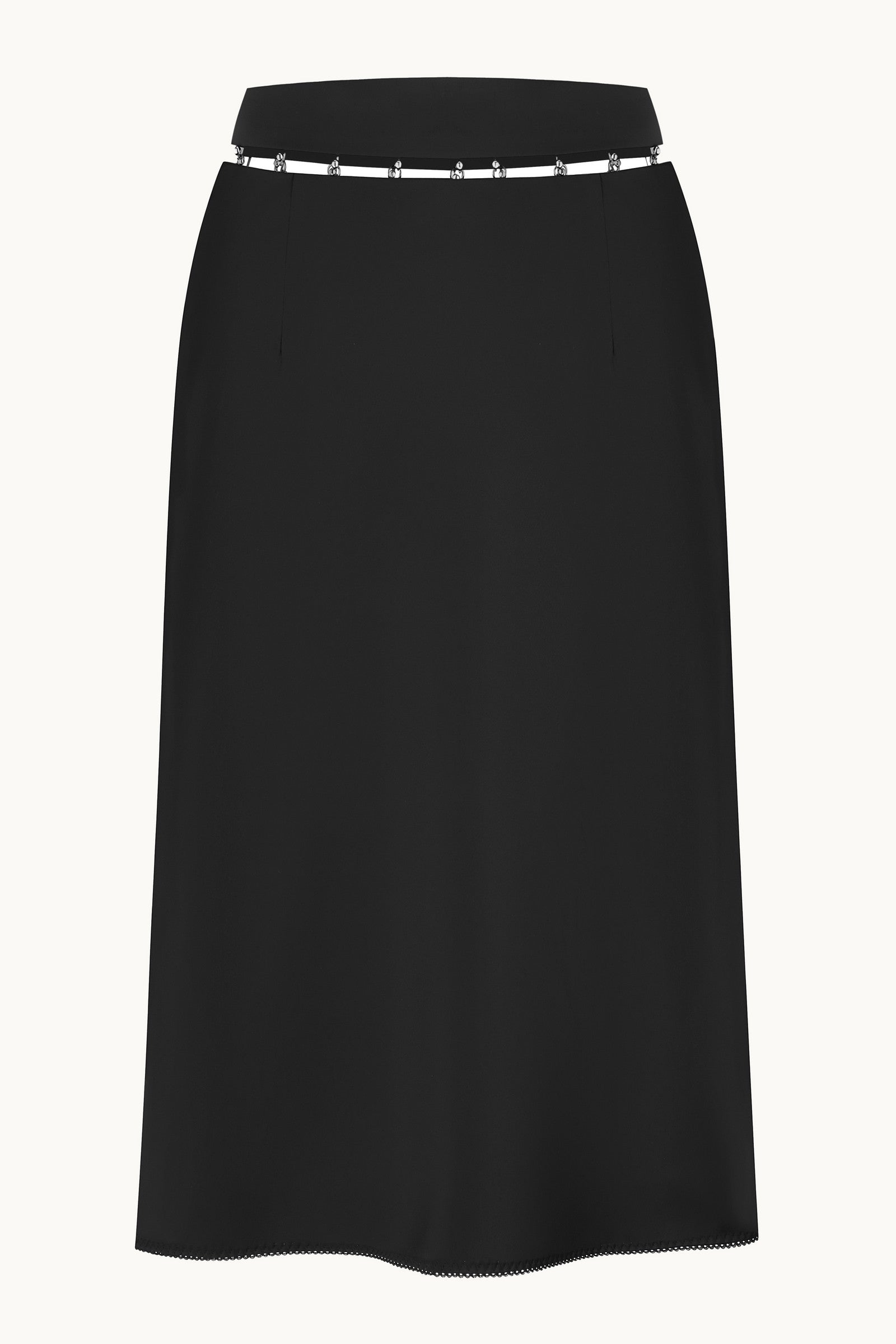 Yuna black skirt back view