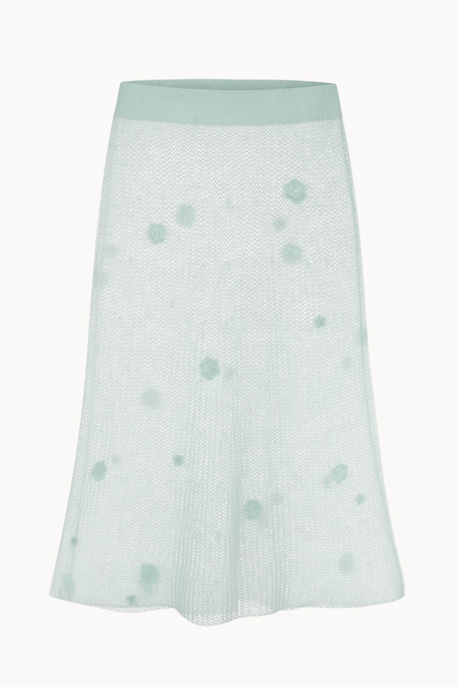 Dana mint skirt front view