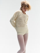 Model in Cozy Cloud jumper lookbook