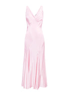 Light pink Liza dress on a white background, front view