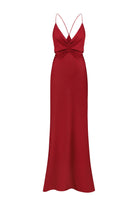 Berry Maltina dress on a white background, front view