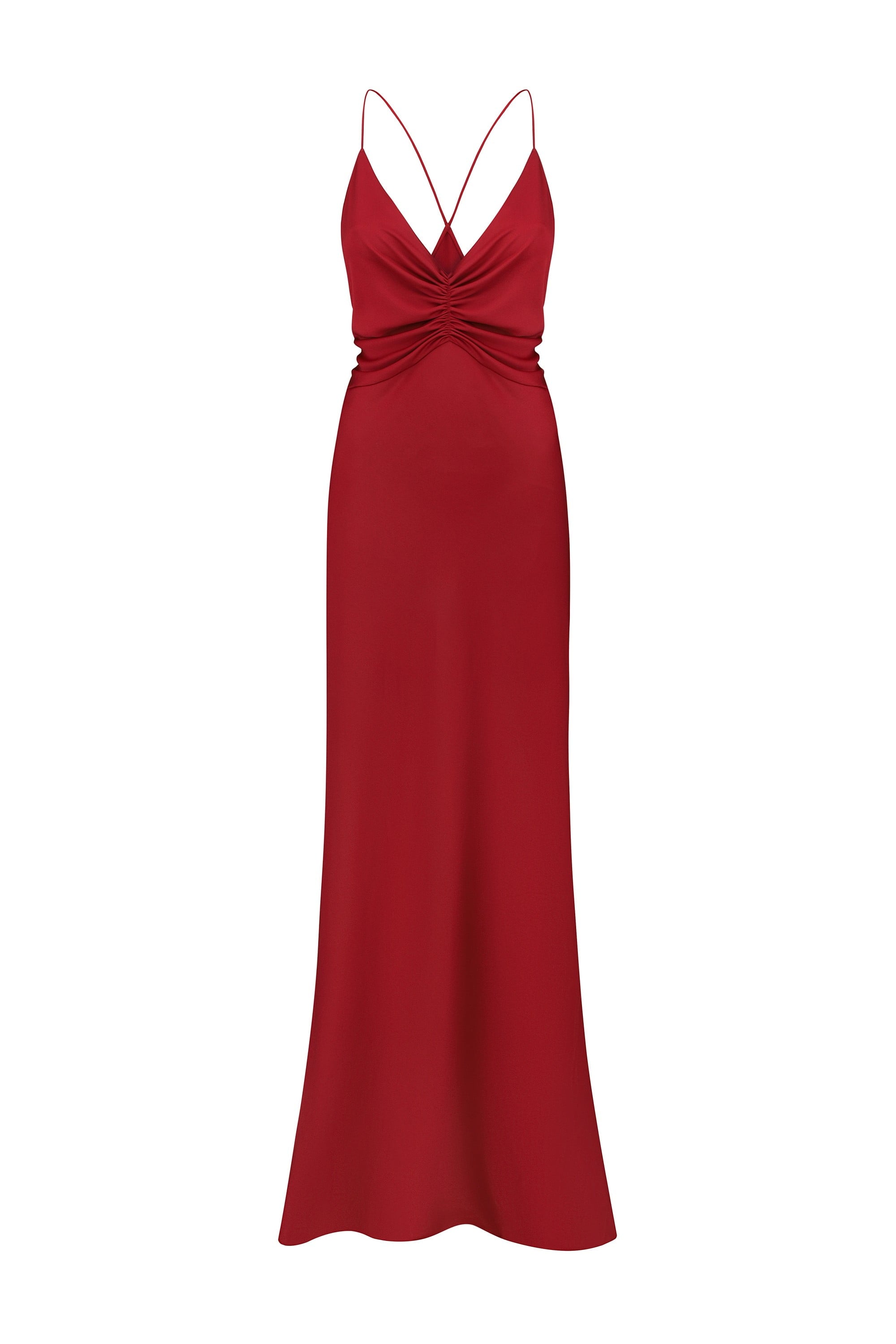 Berry Maltina dress on a white background, front view