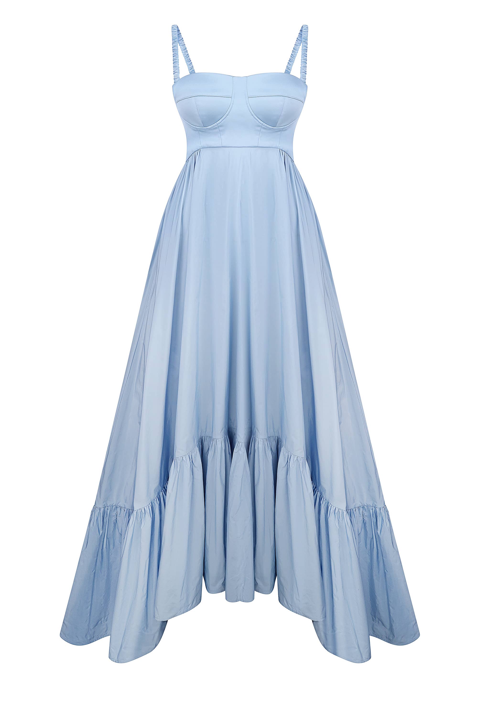 Snowdrop light blue dress front view