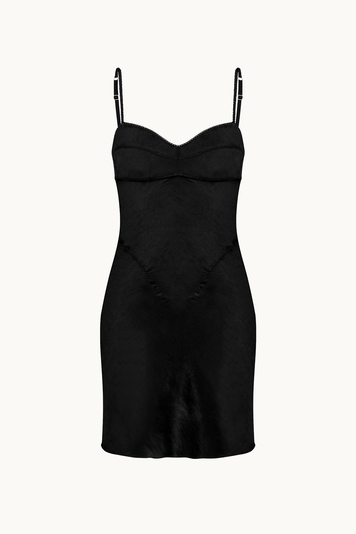 Mini Waterlily black dress front view