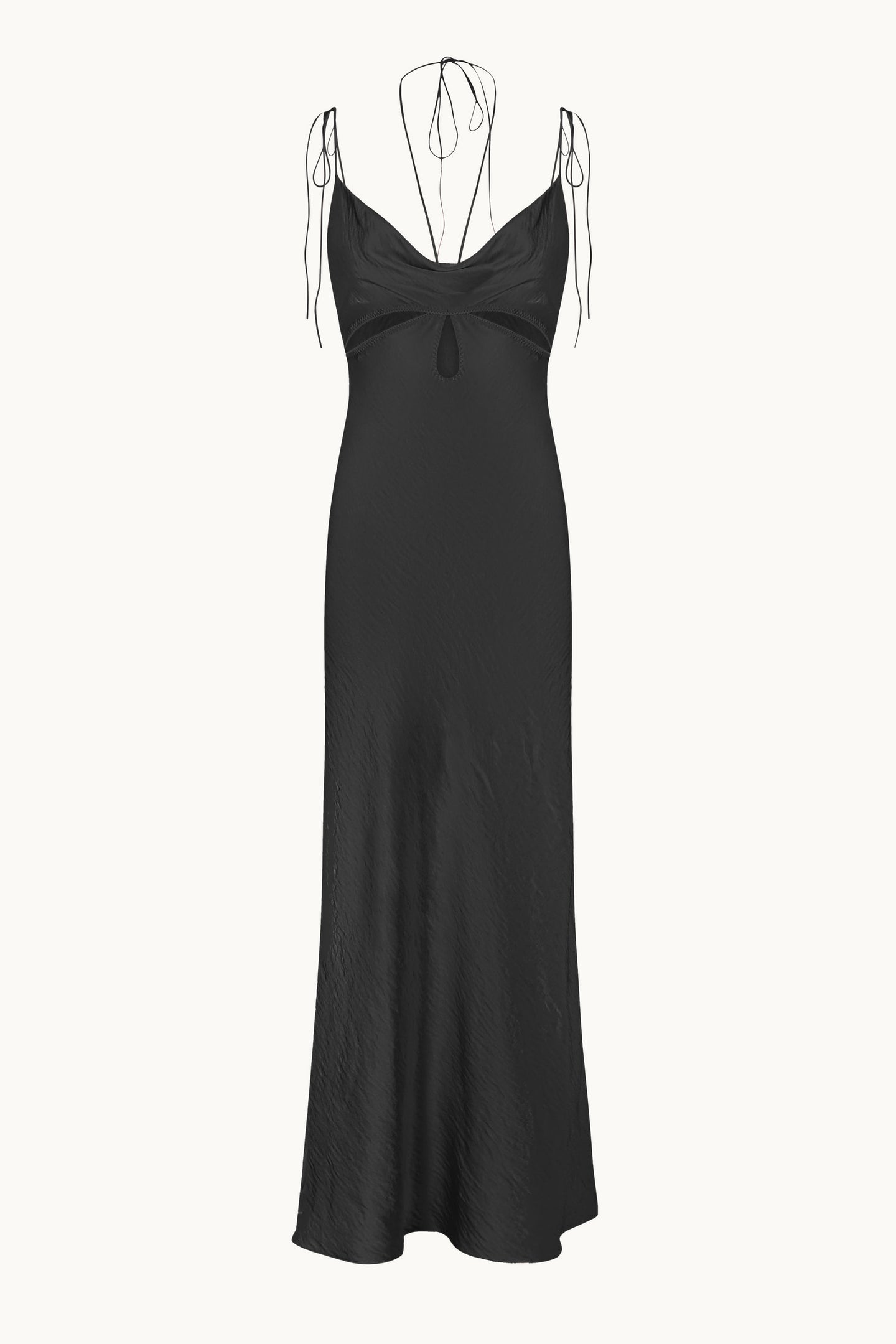 Hilary black dress front view