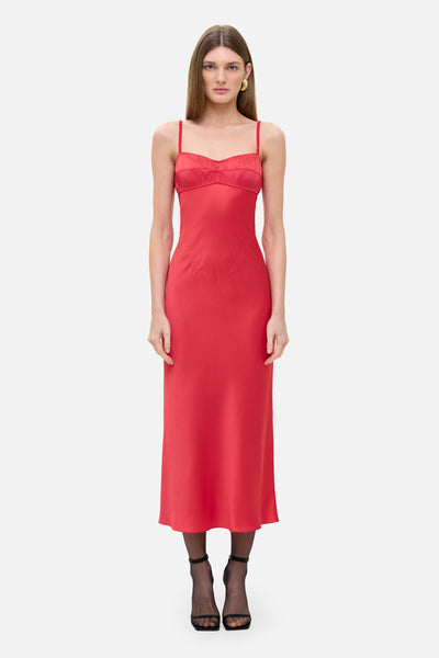 anna october pink waterlily midi dress Waterlily Lux dress – Anna October