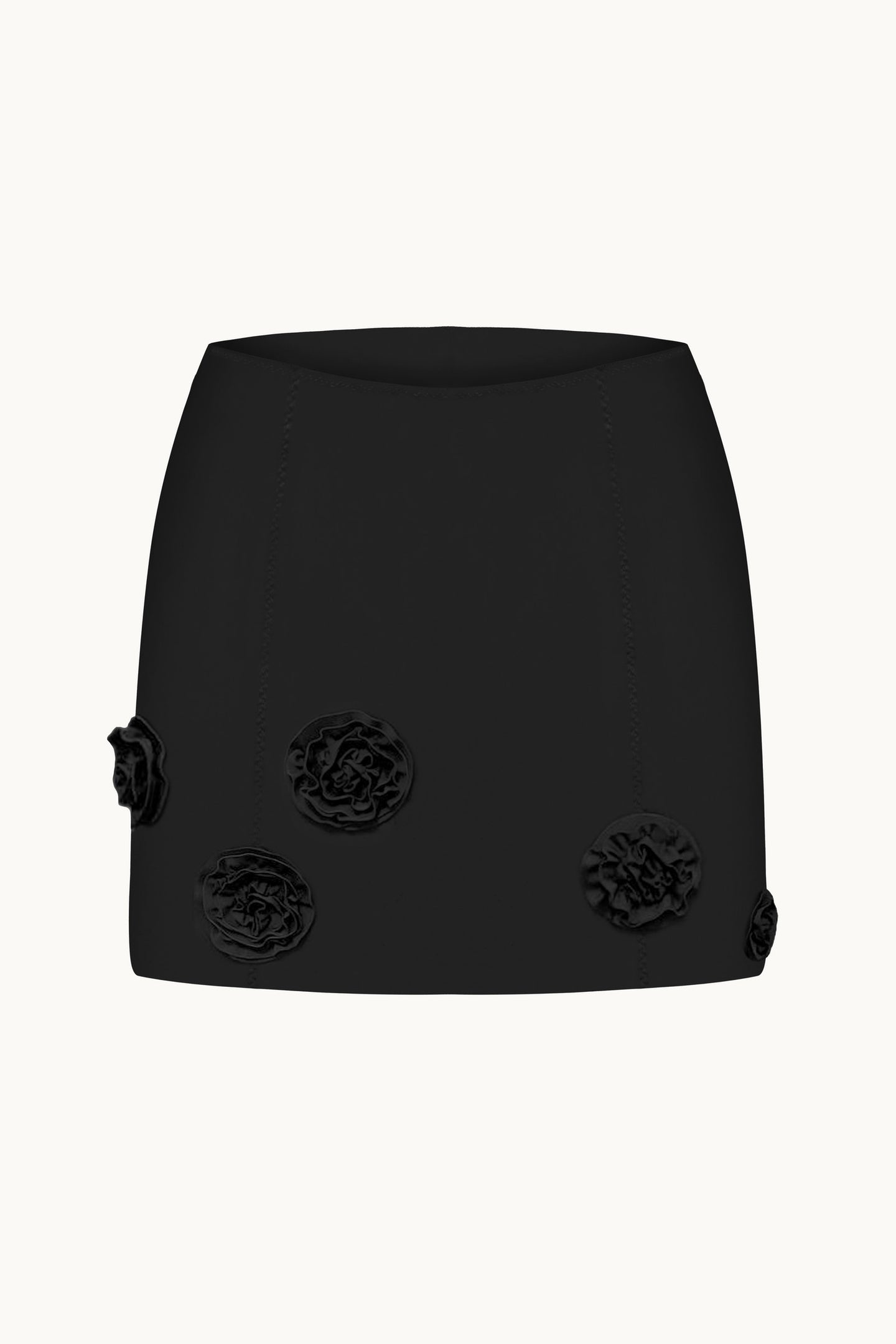 Rosy black skirt front view