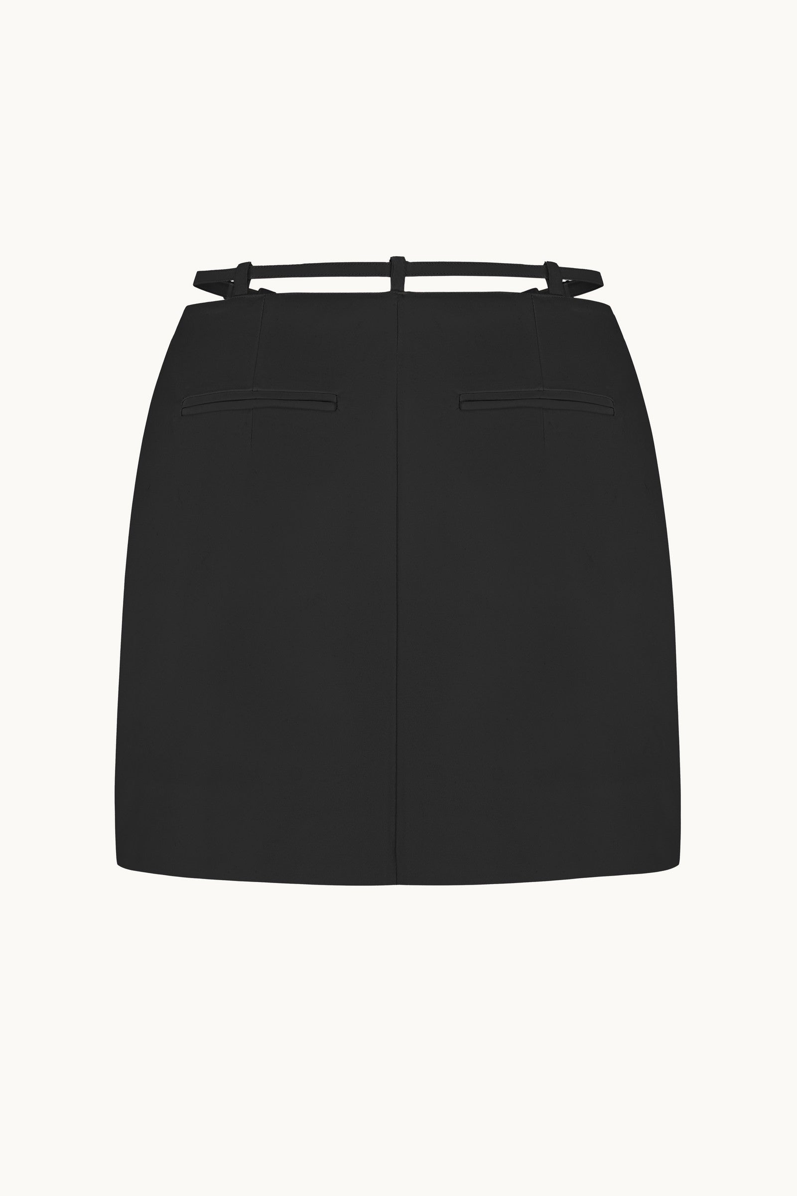 Keren black skirt back view