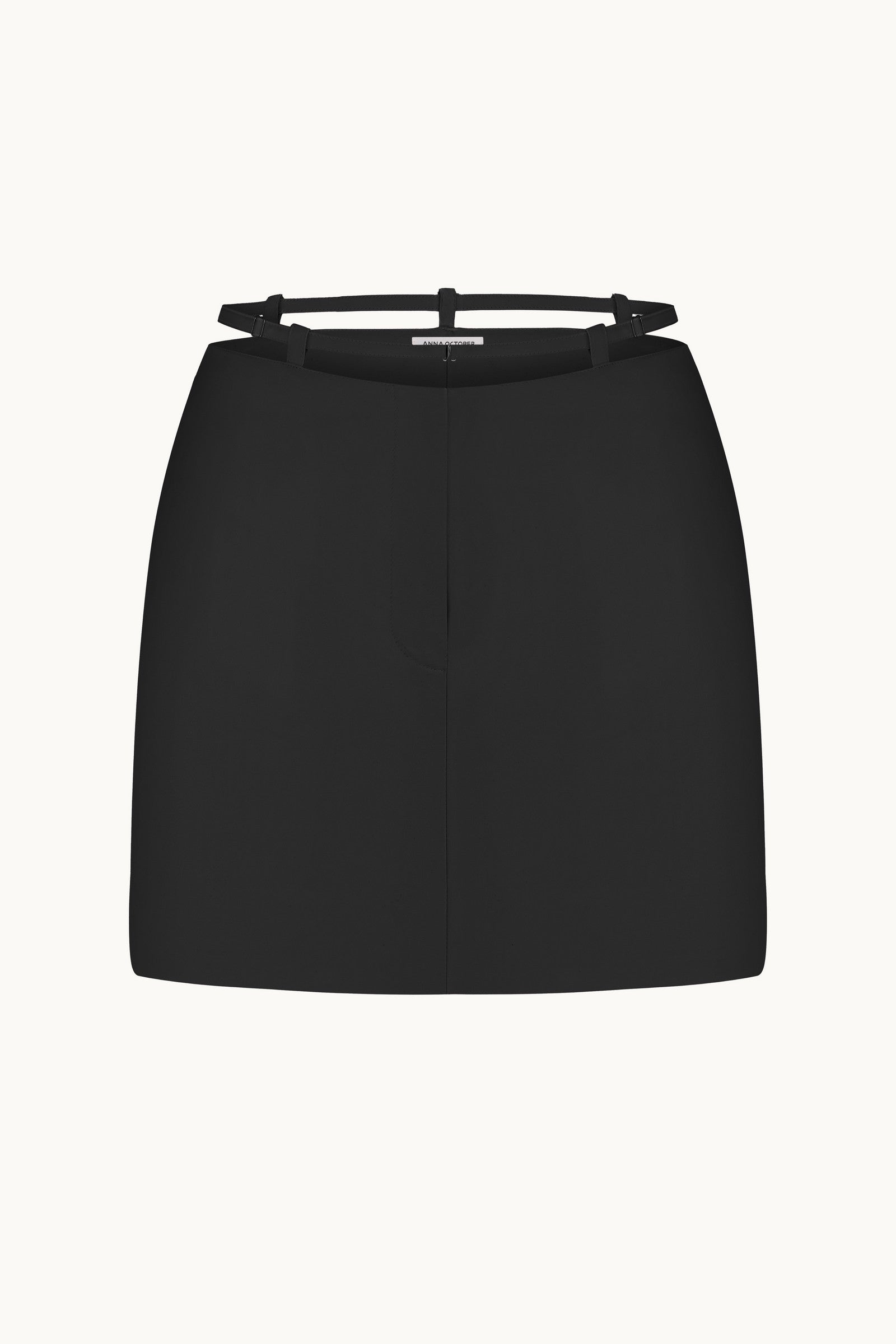 Keren black skirt front view