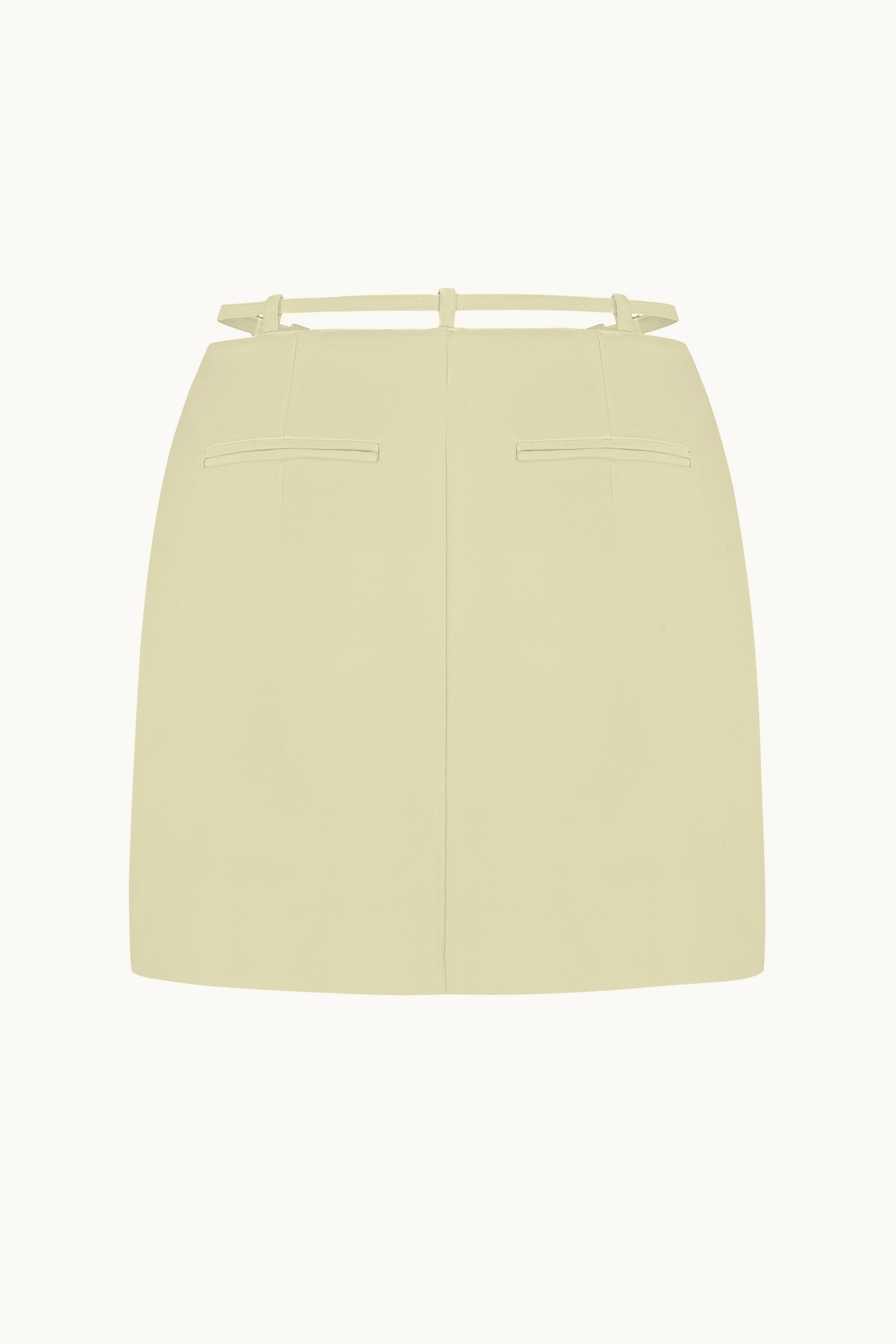 Keren yellow skirt back view