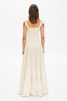 Model in Aymie dress back view