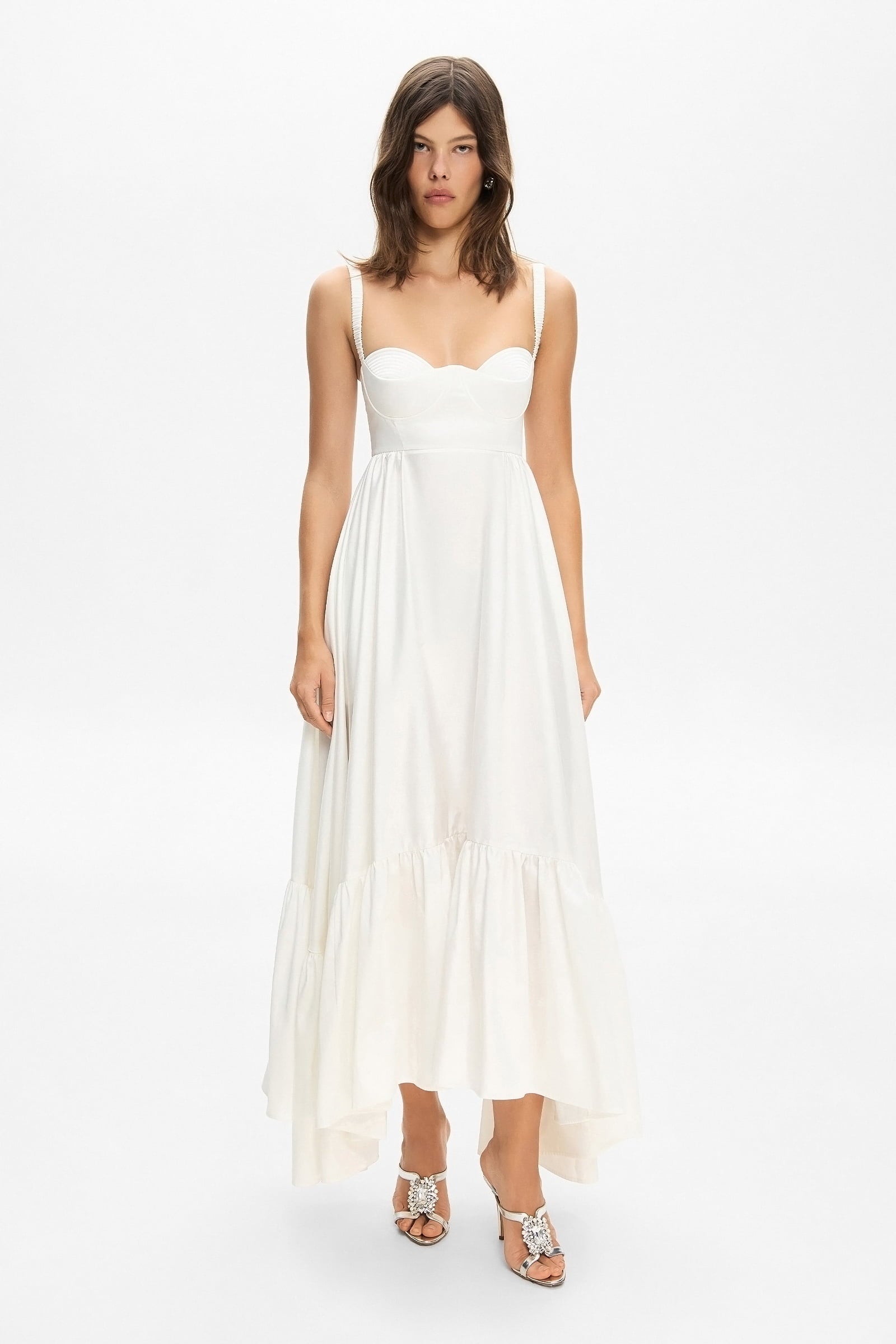 Anna October Sarah Midi Dress in Ivory | REVOLVE