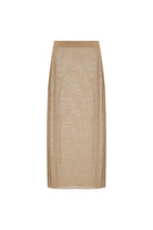 Roxanne midi straight skirt front view