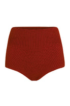 Nastya terracotta shorts front view