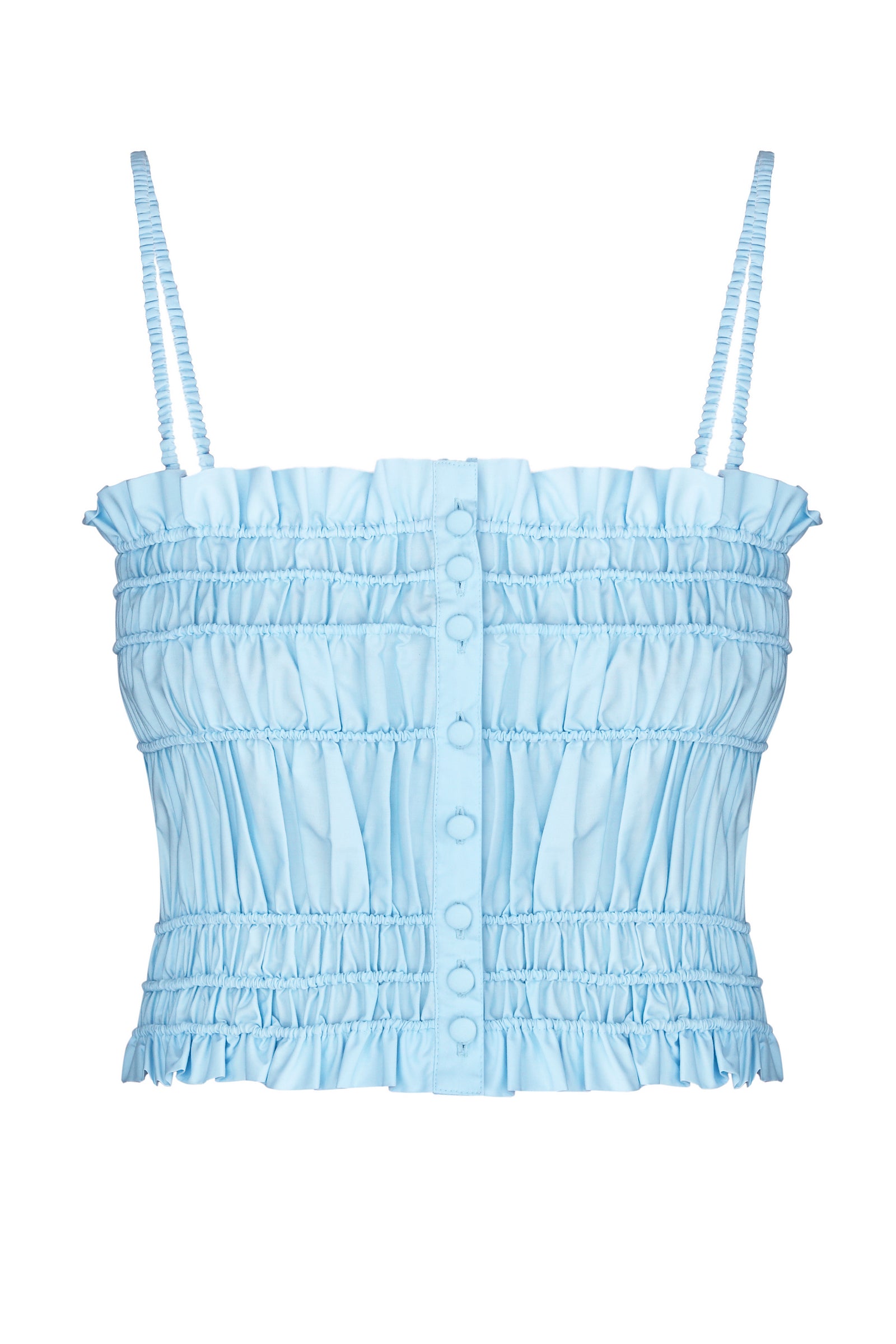 Margarita sky blue top front view