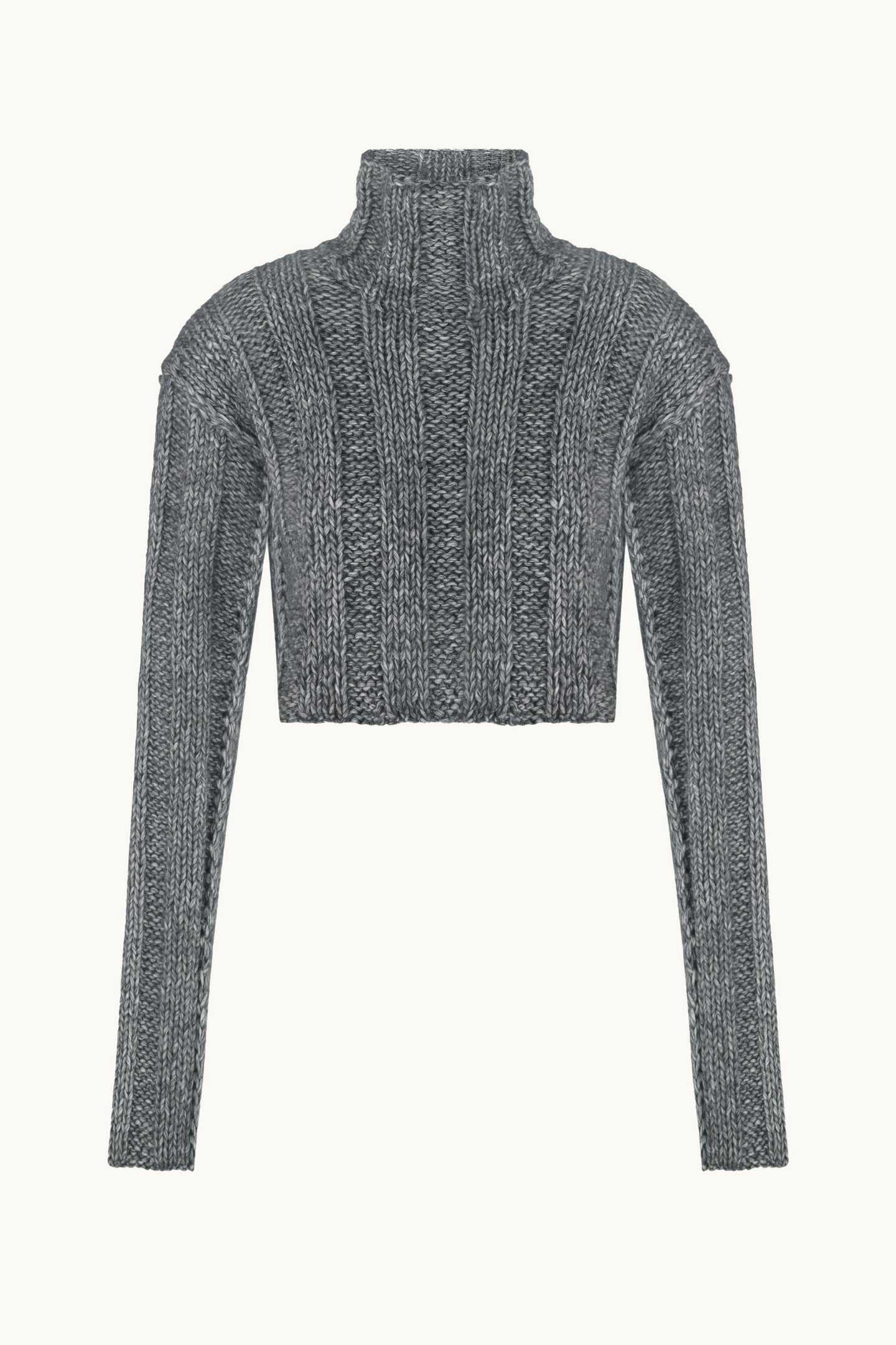 Ksena grey sweater front view
