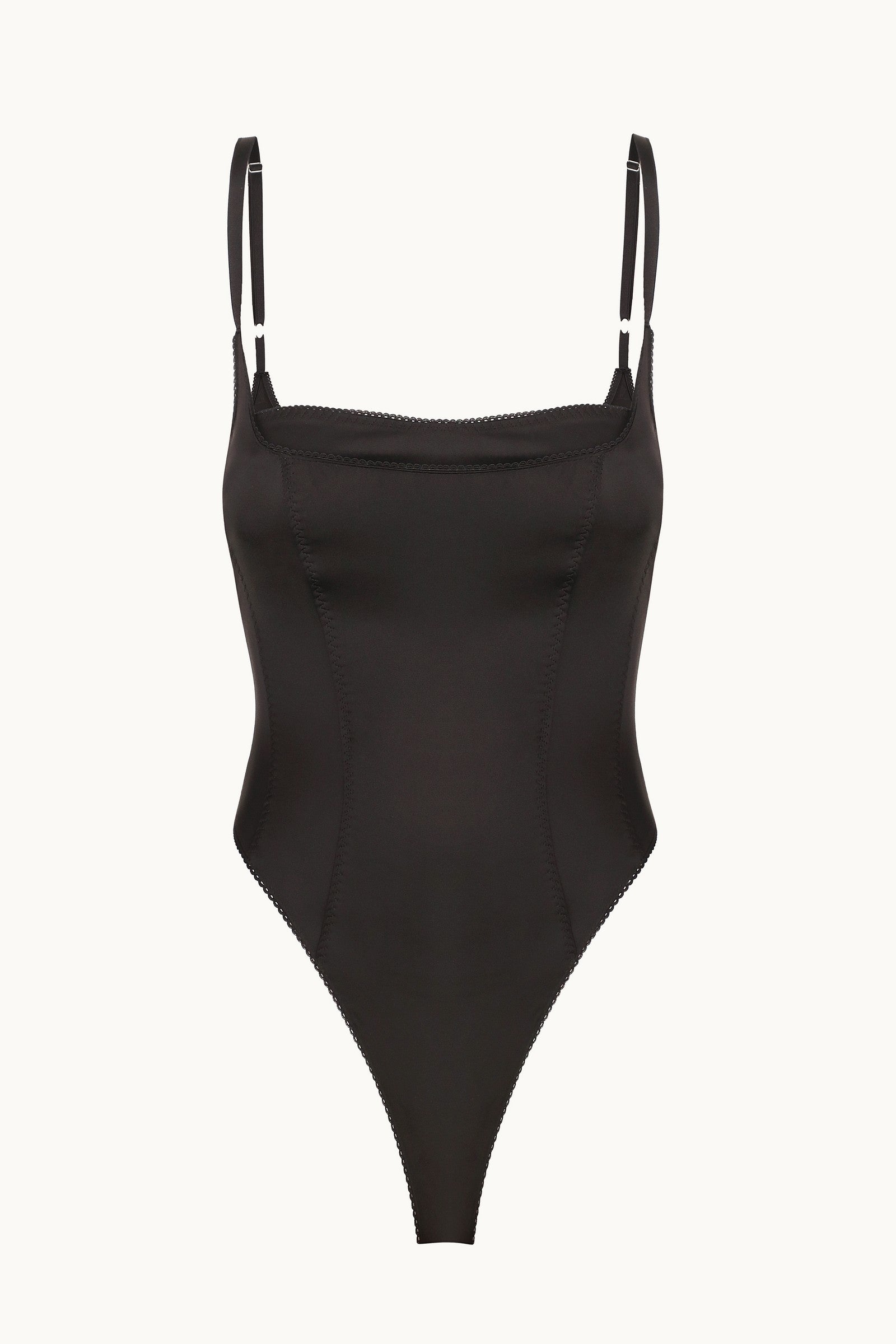 Felice black bodysuit front view