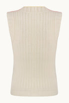 Agnes ivory vest back view