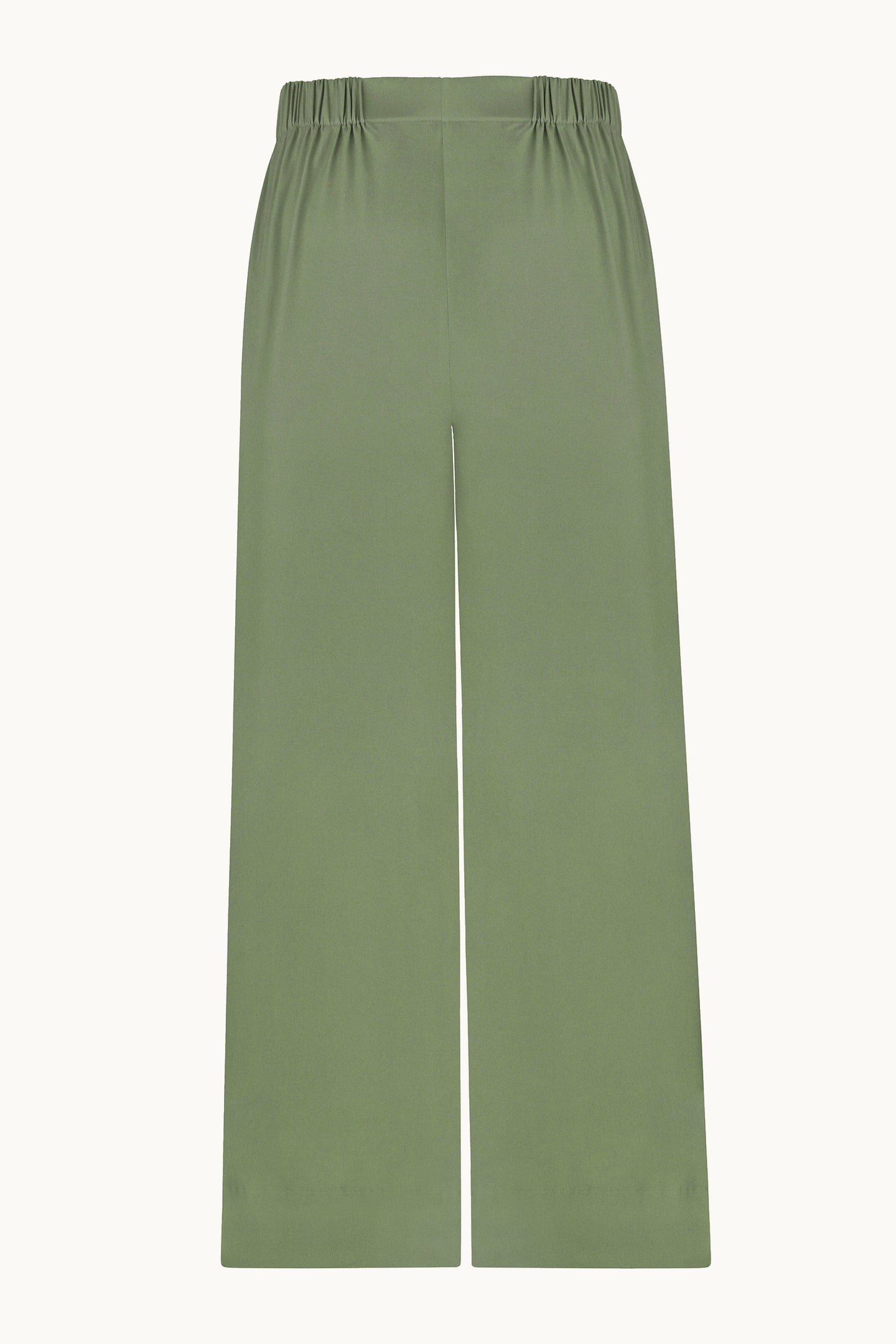 Melba olive trousers back view