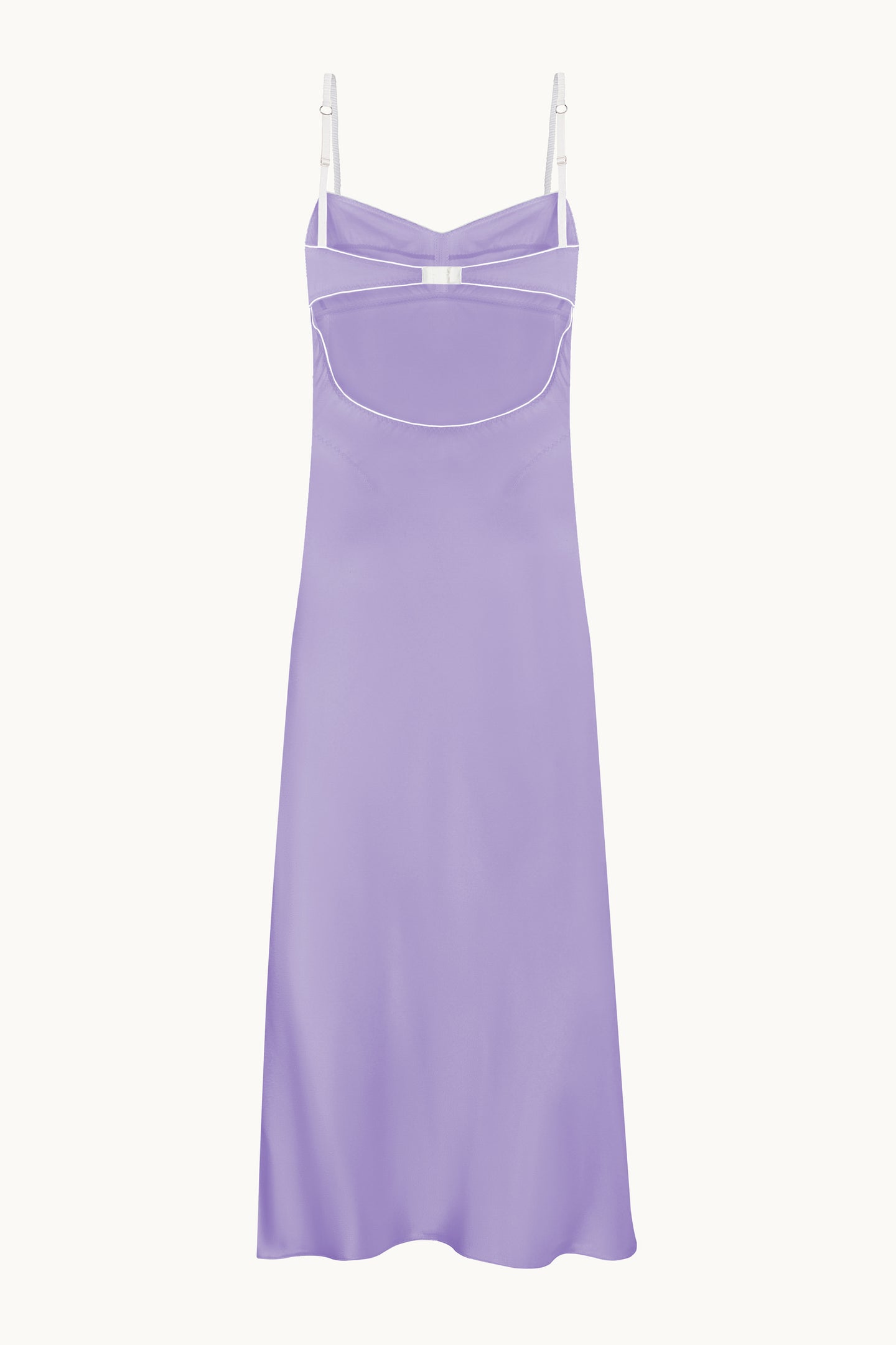 Lidi lavender dress back view