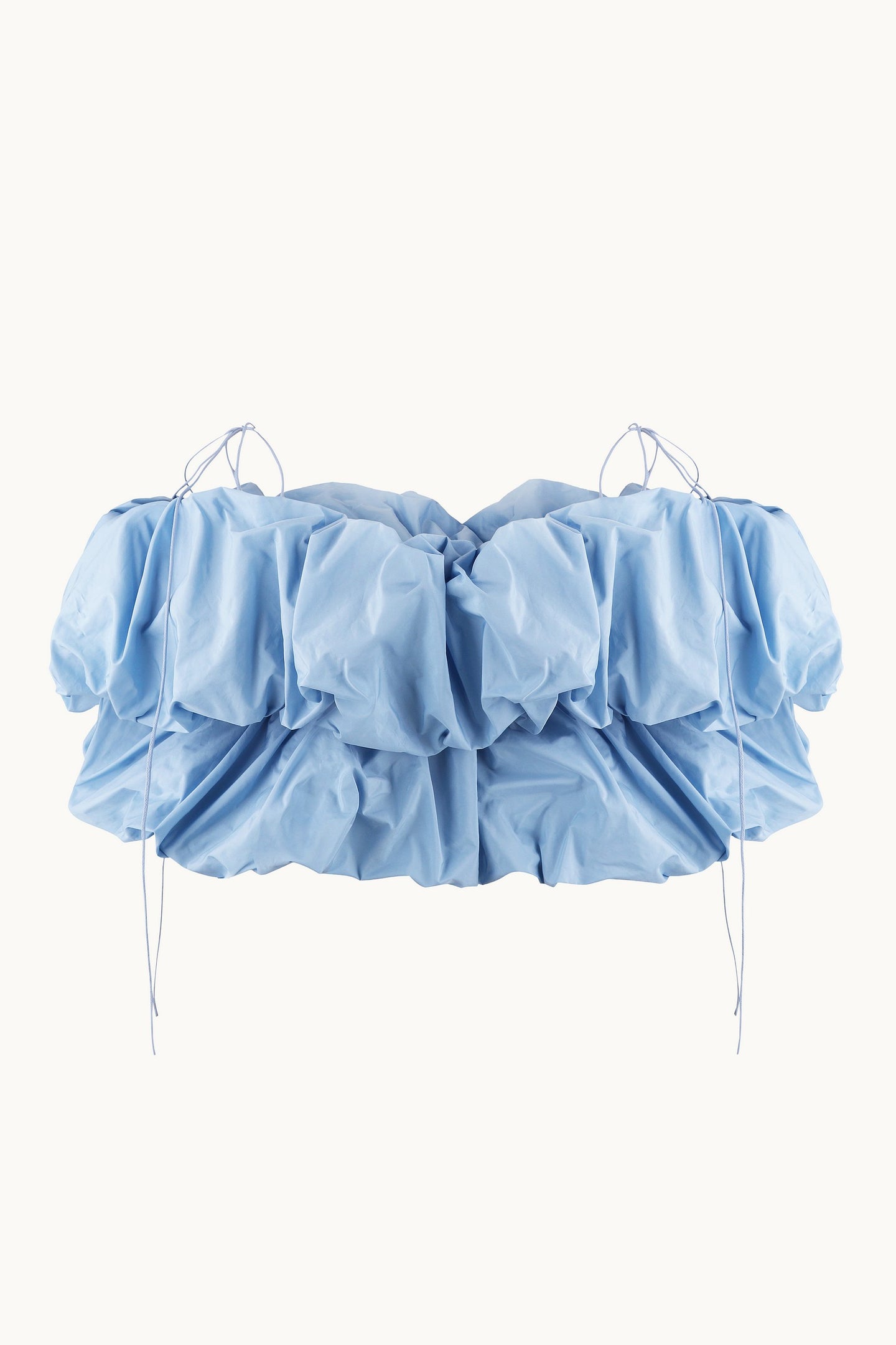 Antoinette baby blue top front view