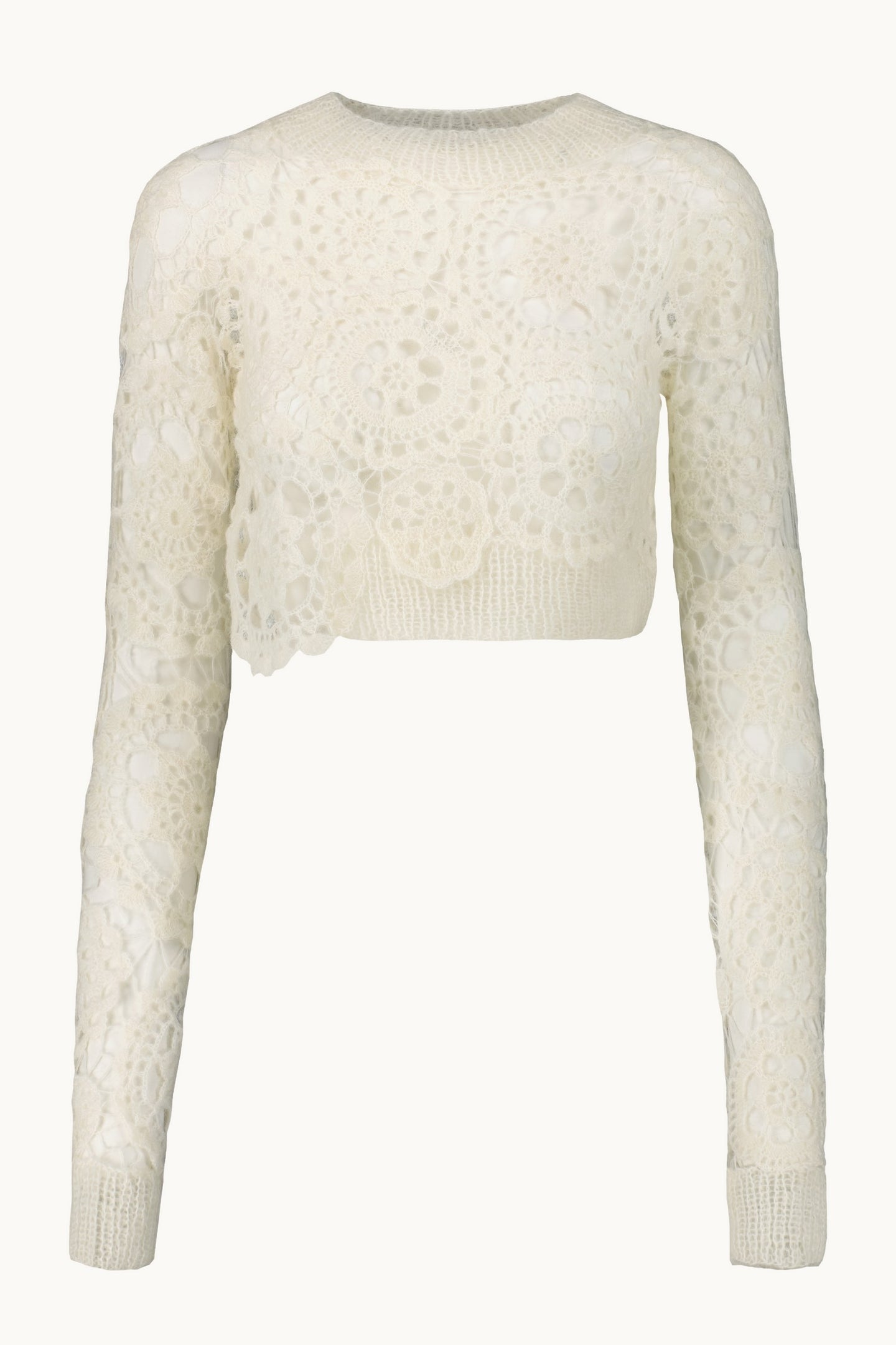 Élonor ivory sweater front view