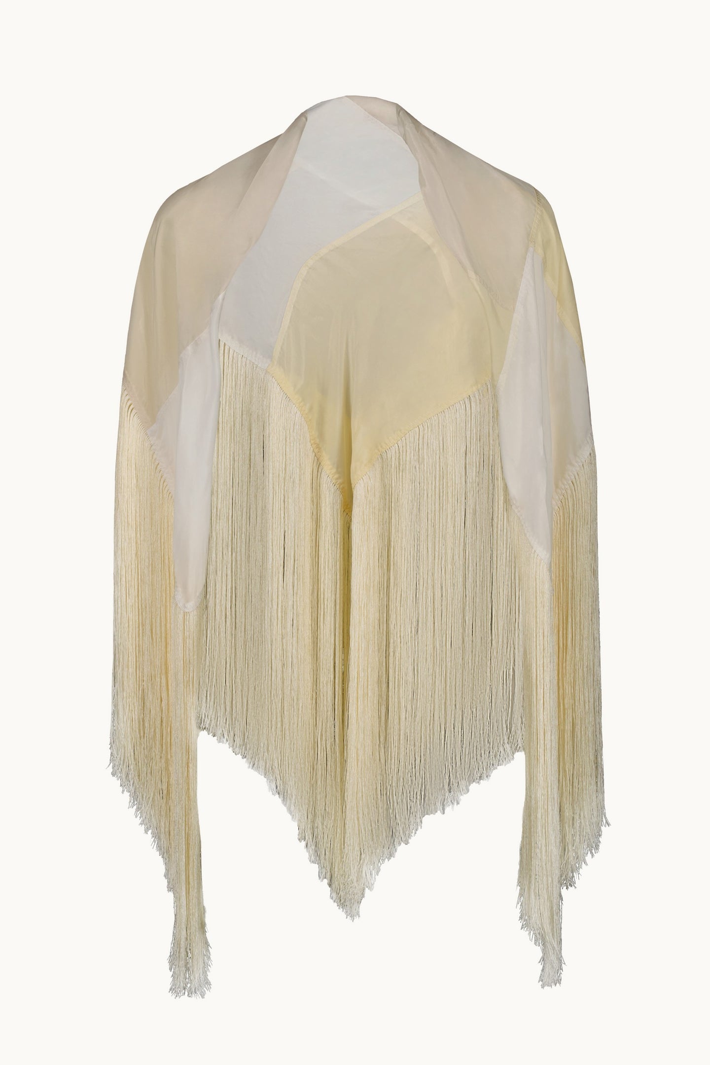 Glory ivory scarf front view