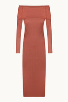 Vika terracotta dress front view