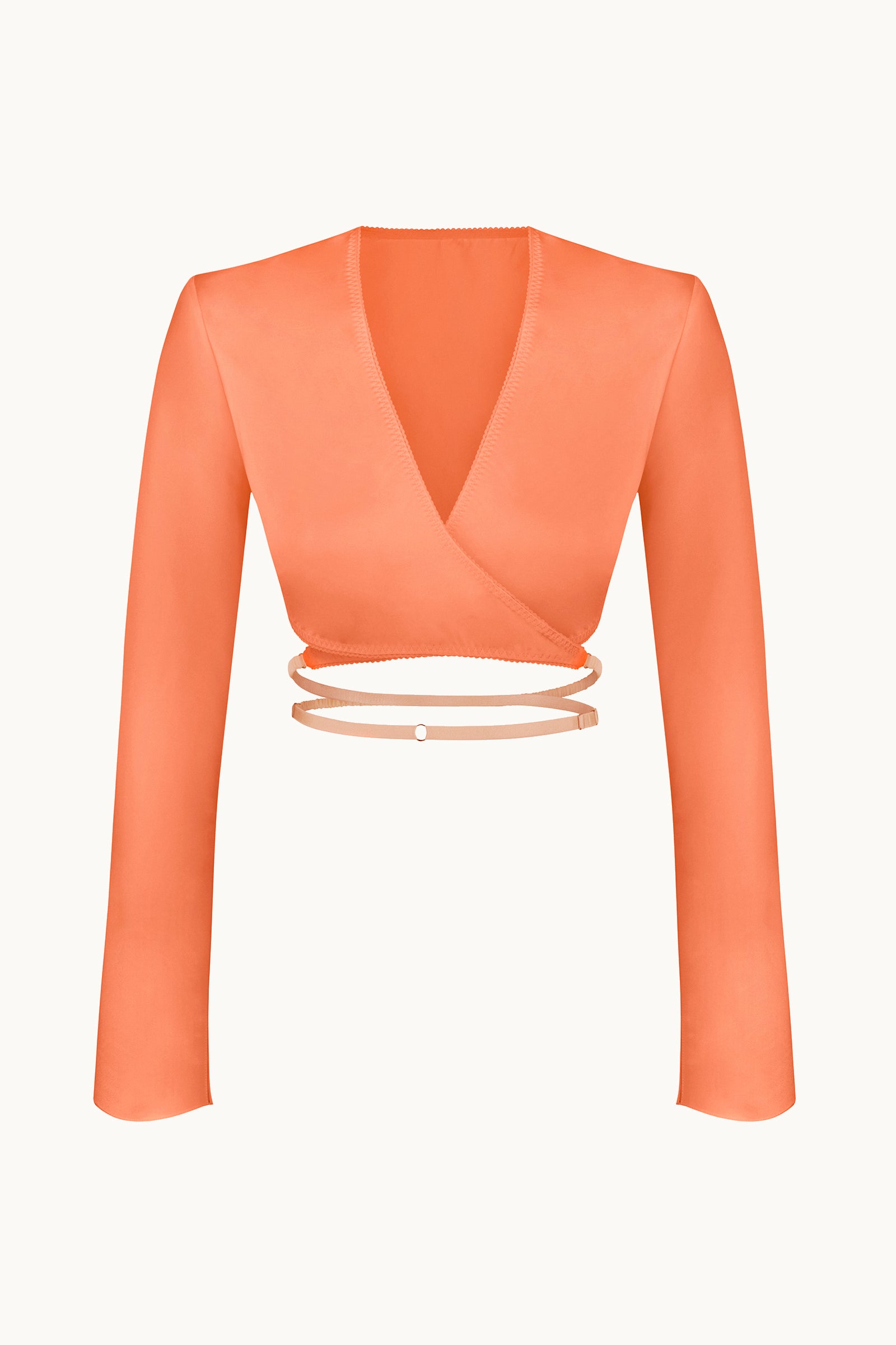 Talia orange top front view