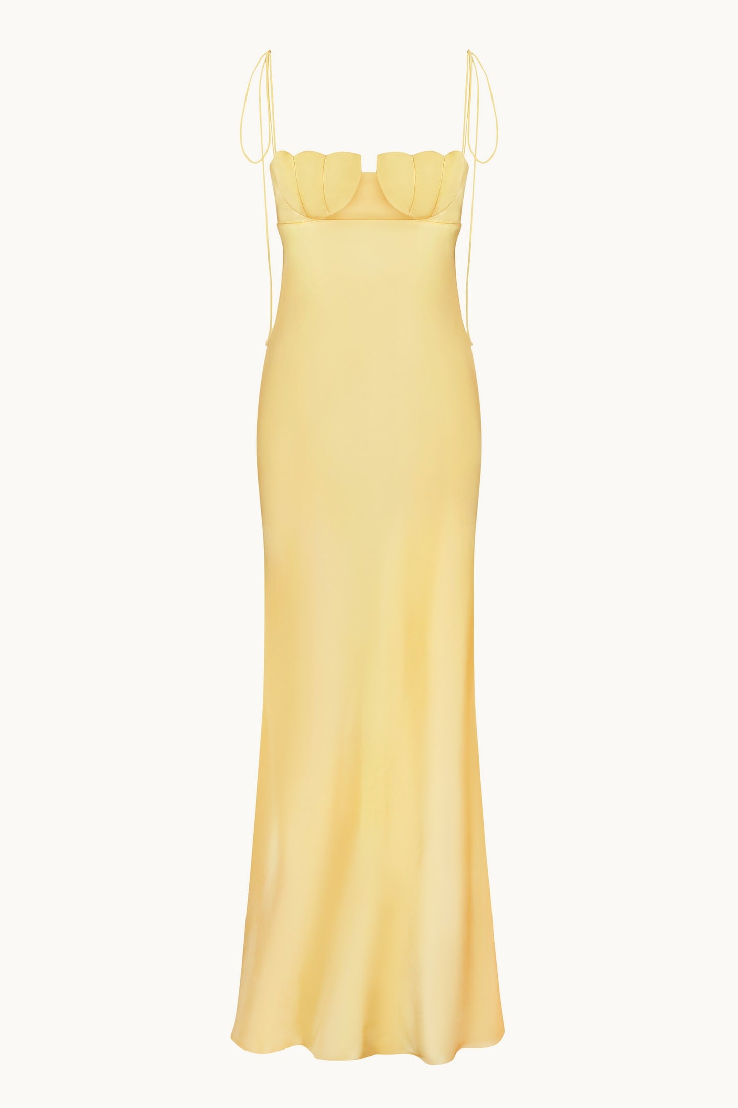 Tulip yellow dress front view