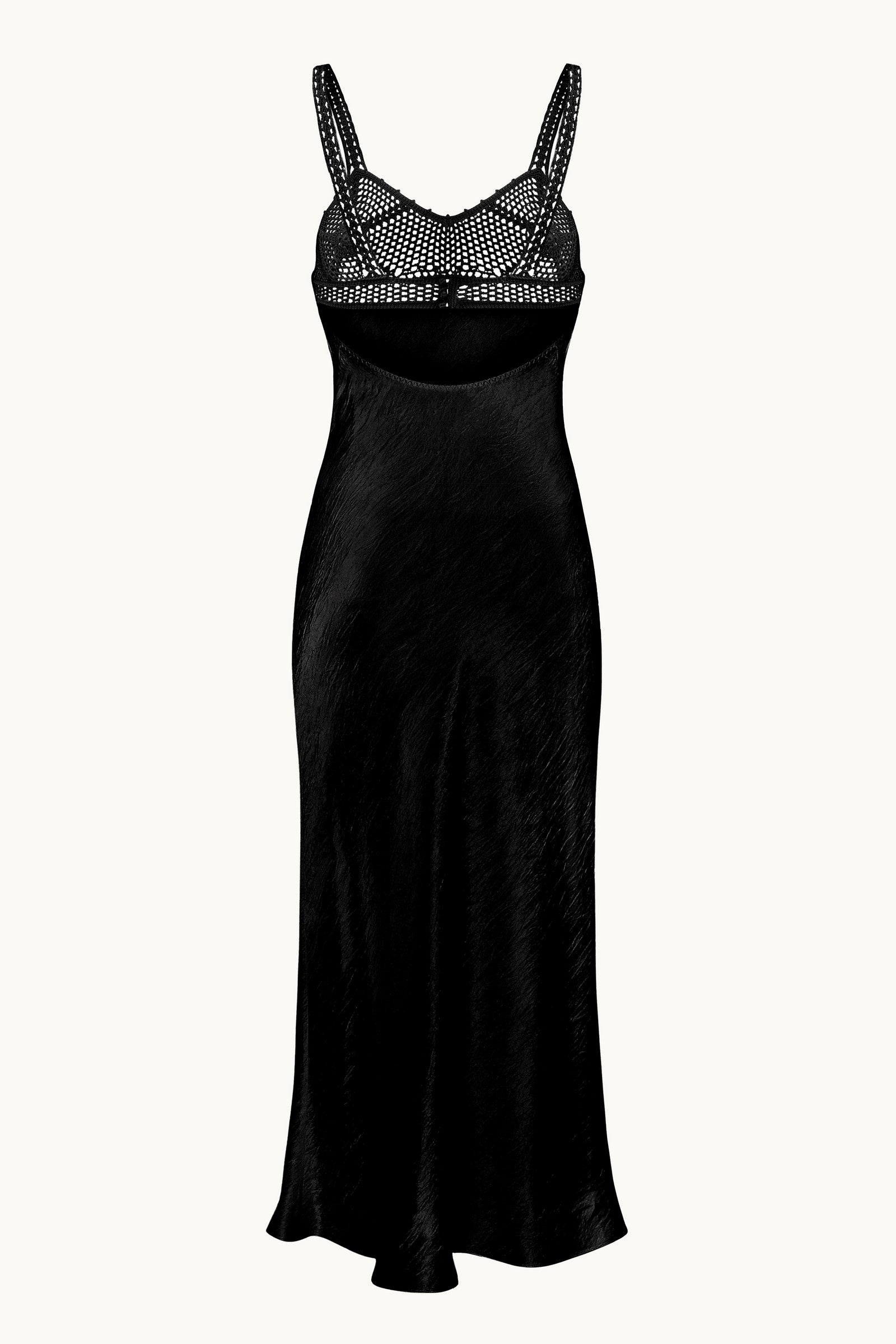 Fosette black dress back view