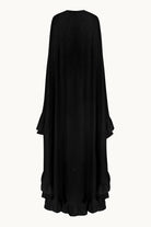 Bernadette black cape back view