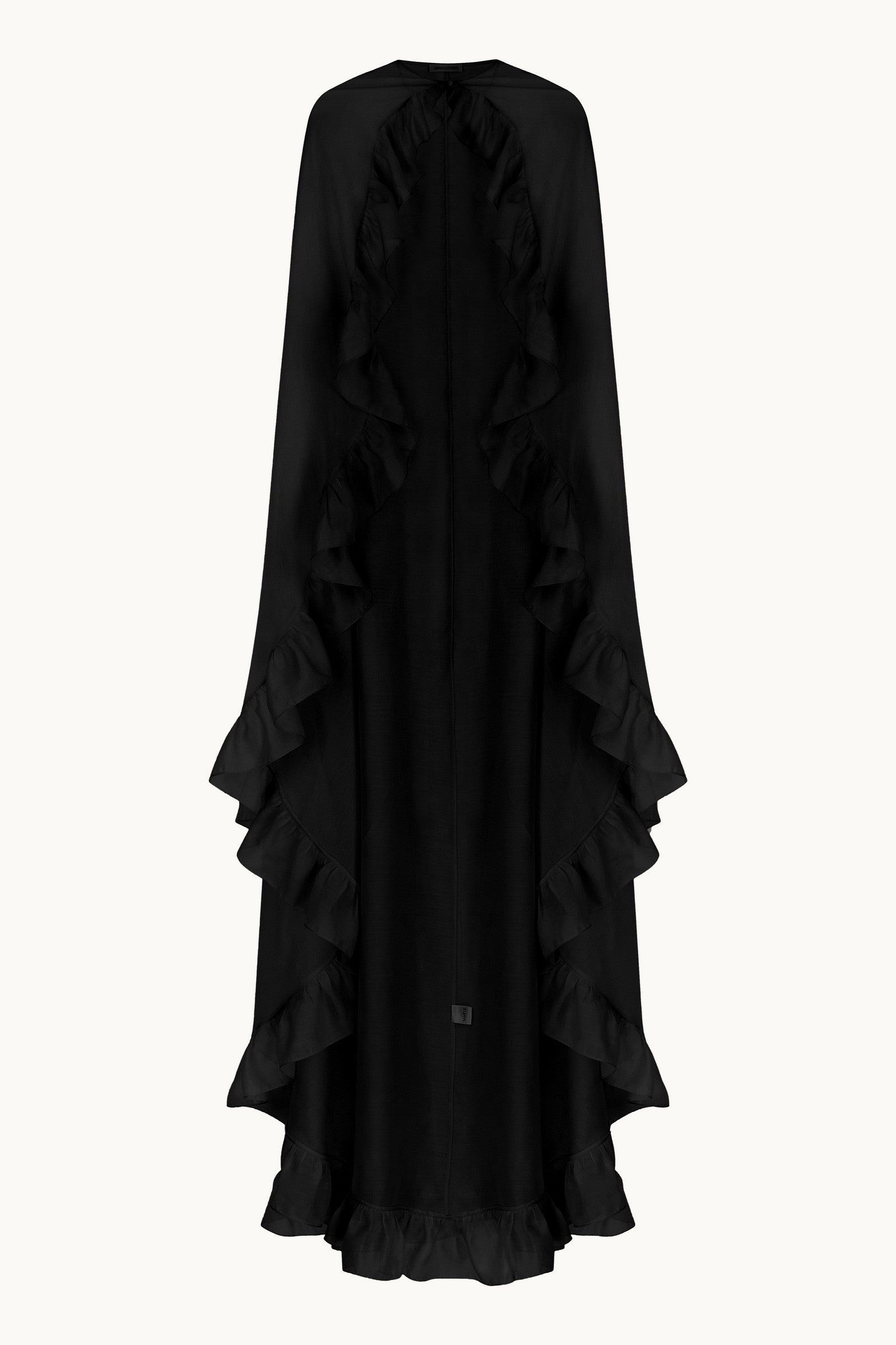 Bernadette black cape front view