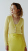 Model in yellow Zoey cardigan video